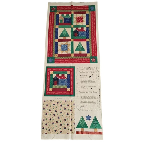 Little Quilt and Little Pillow Fabric Panel Kit With Directions Fabri-Quilt - Picture 1 of 4